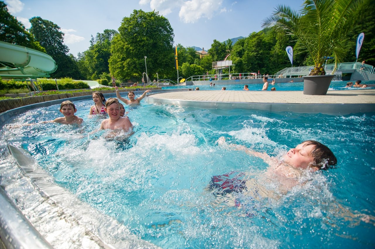 Wildwassersprudel im Parkbad Bad Ischl
